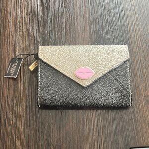 Victoria's Secret Gold and Black Clutch Coin Purse